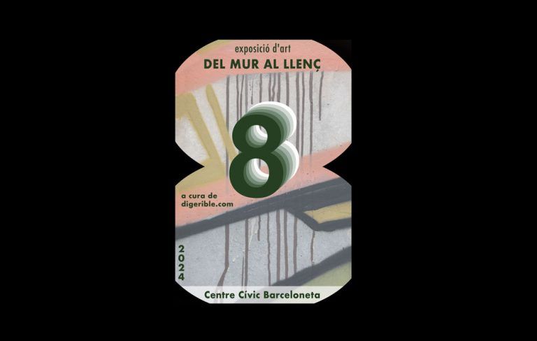 Cartel de la exposición colectiva Del Mur al Llenç 8va 2024