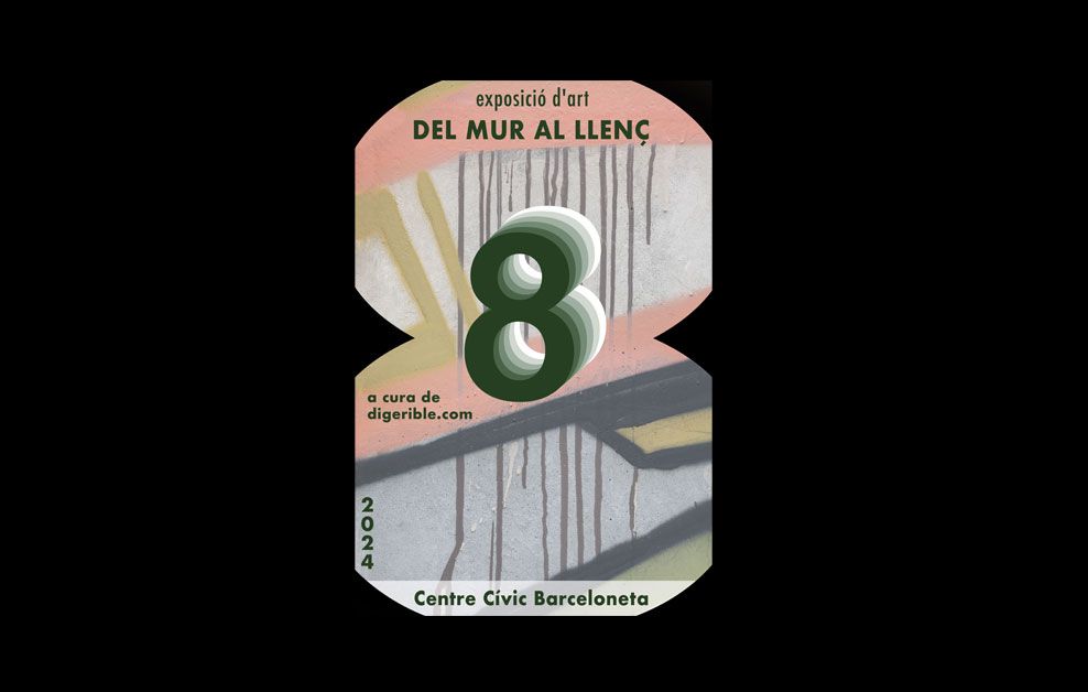 Cartel de la exposición colectiva Del Mur al Llenç 8va 2024