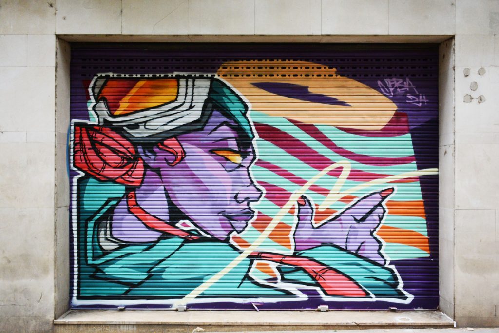 Dina Saadi Arte urbano Ravaleart Barcelona