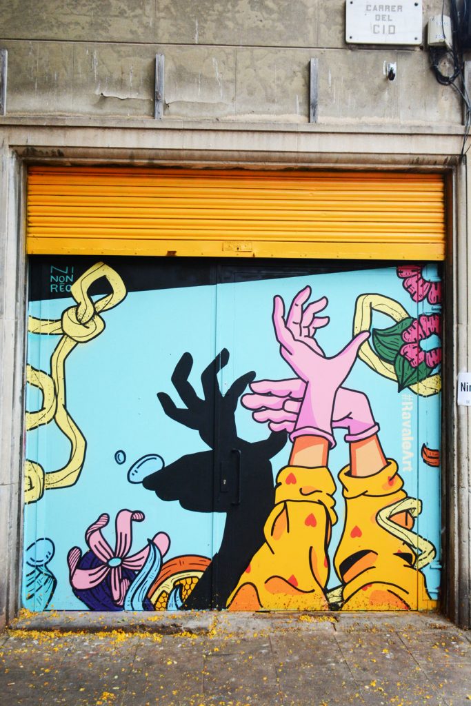 Ninon Réo Arte urbano Ravaleart Barcelona Raval