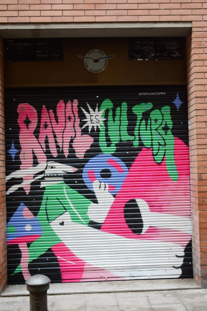 Popi Leguizamon Arte urbano Ravaleart Barcelona Raval