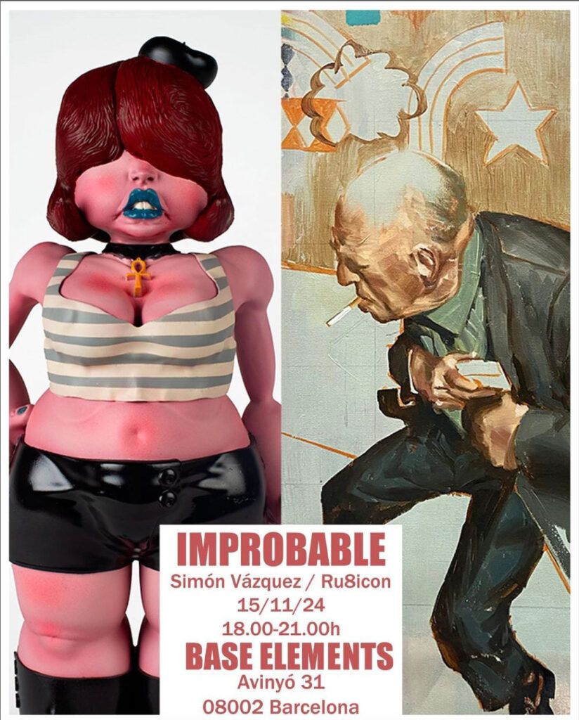 Simón Vázquez & RU8ICON1 exposición de arte Barcelona