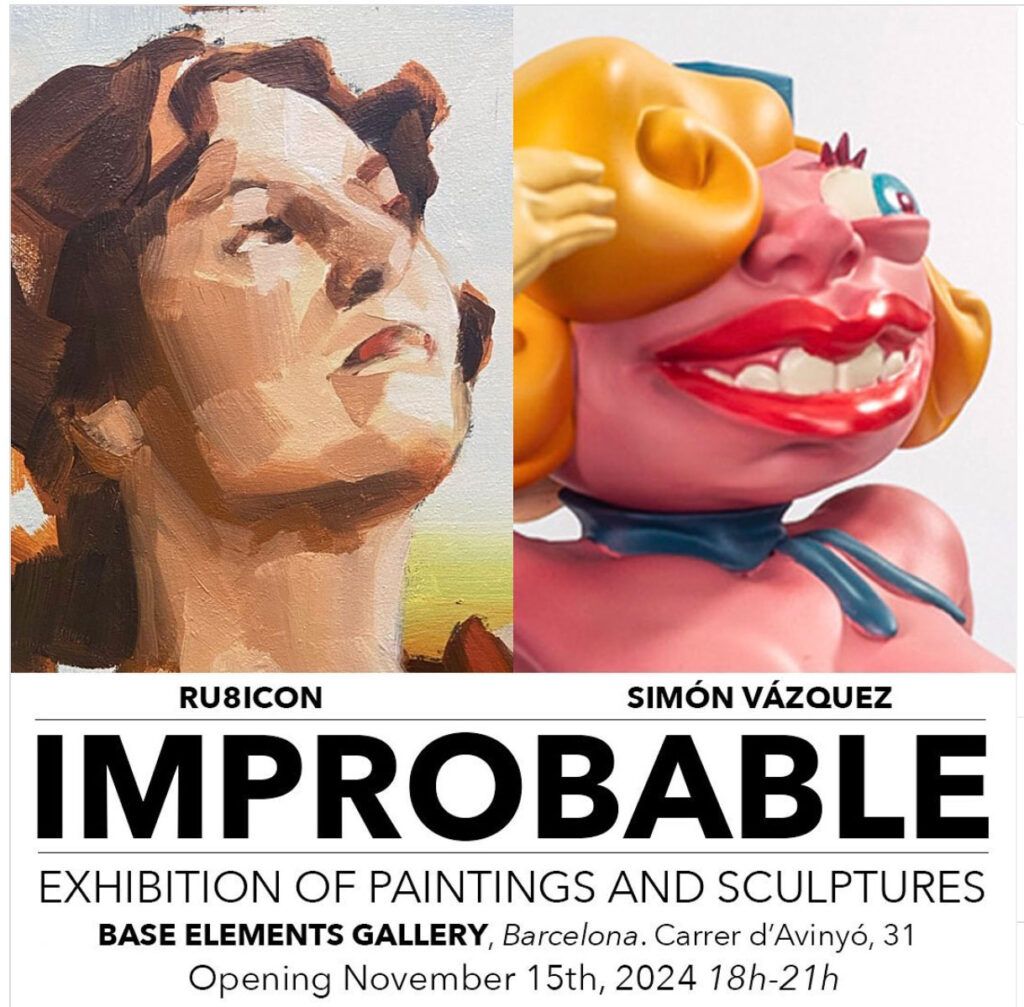 Simón Vázquez & RU8ICON1 exposición de arte Barcelona