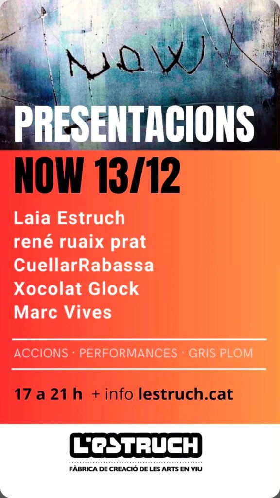 CORRESPONDÈNCIES de Cuéllar Rabassa performance en vivo