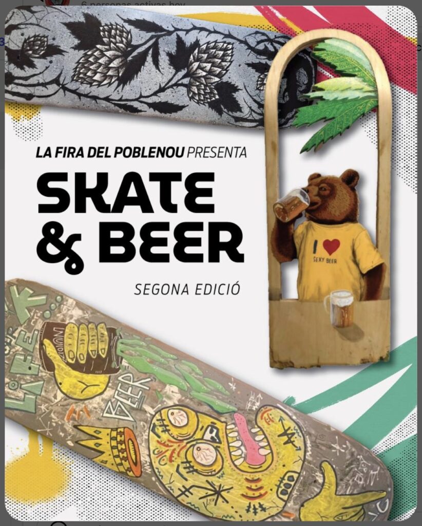 Skate Beer art digerible Barcelona