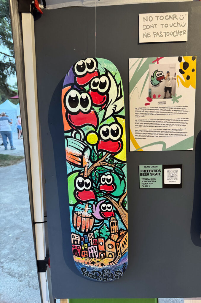 Skate Beer art digerible Barcelona