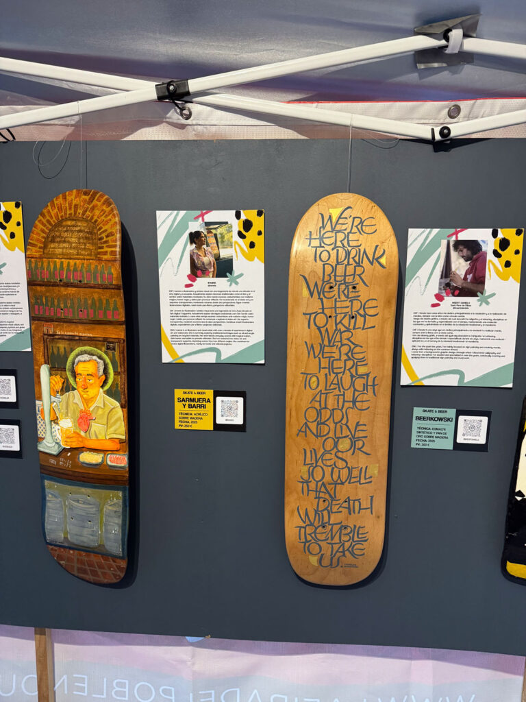 Skate Beer art digerible Barcelona
