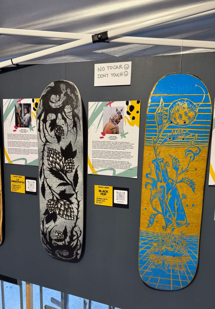 Skate Beer art digerible Barcelona