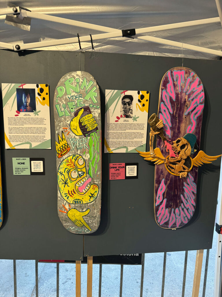 Skate Beer art digerible Barcelona