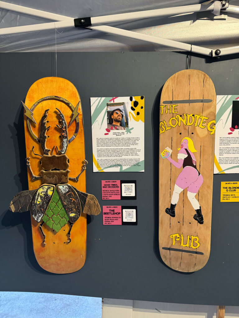 Skate Beer art digerible Barcelona