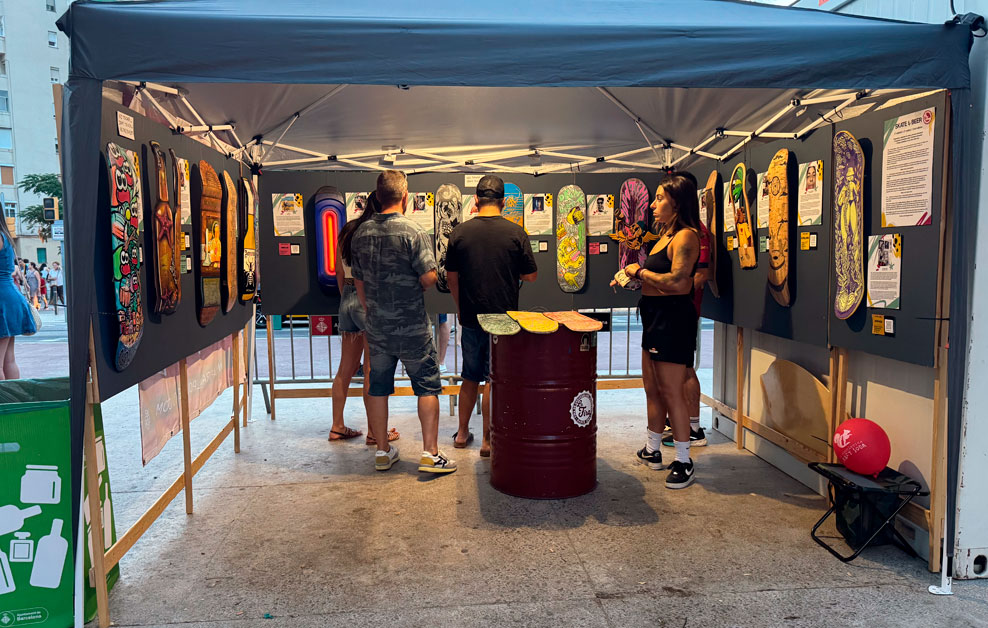 Skate Beer art digerible Barcelona