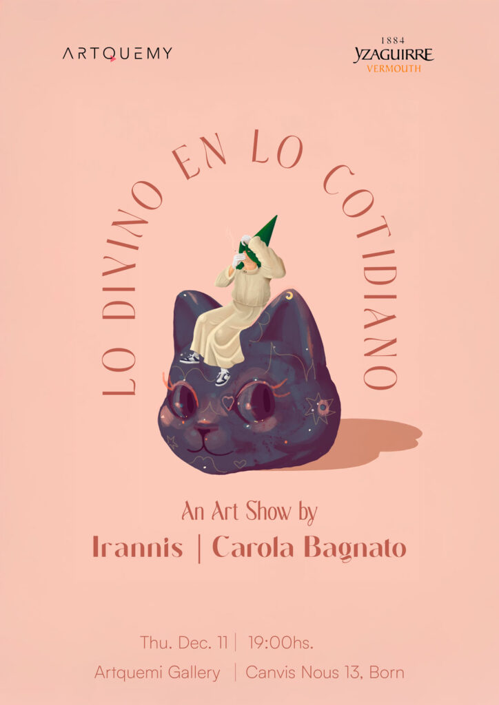 exposición de arte en barcelona Irannis y Carola Bagnato "LO DIVINO EN LO COTIDIANO"