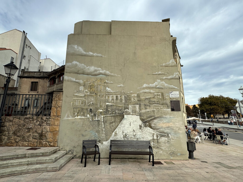 Intervención mural de Sfhir junto a San Lorenzo