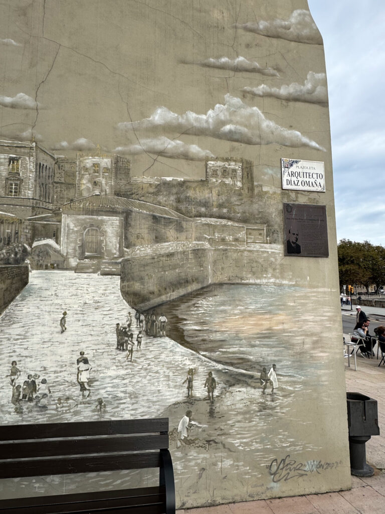 Intervención mural de Sfhir junto a San Lorenzo