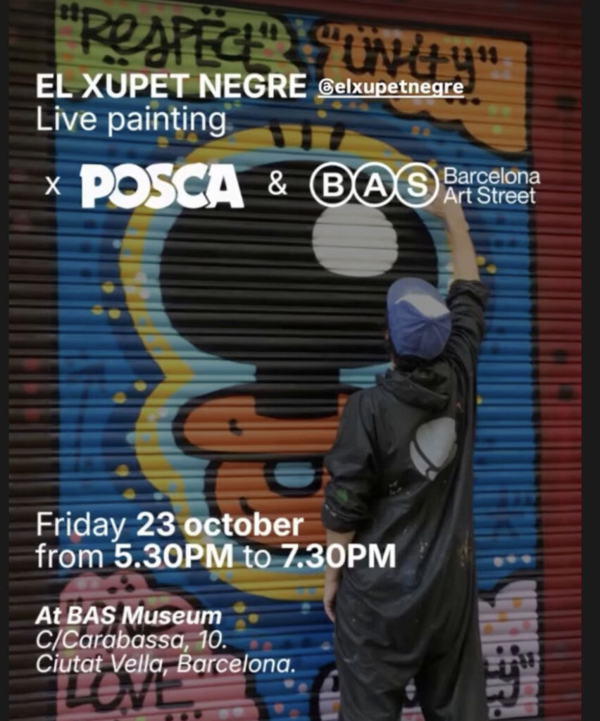El Xupet Negre Barcelona Pintura en vivo