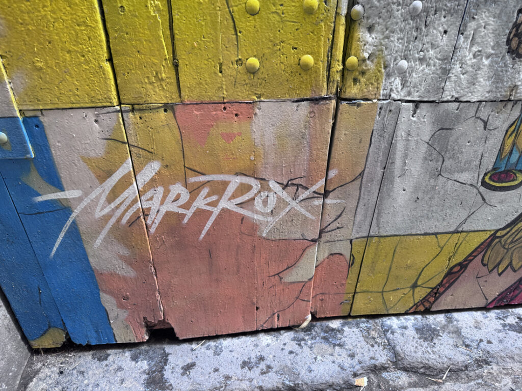 Mark Rox arte urbano en Barcelona Barri Gòtic