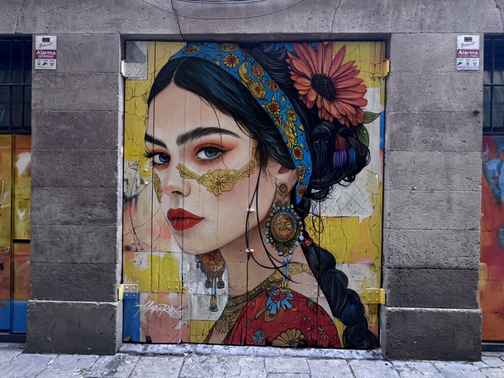 Mark Rox arte urbano en Barcelona Barri Gòtic