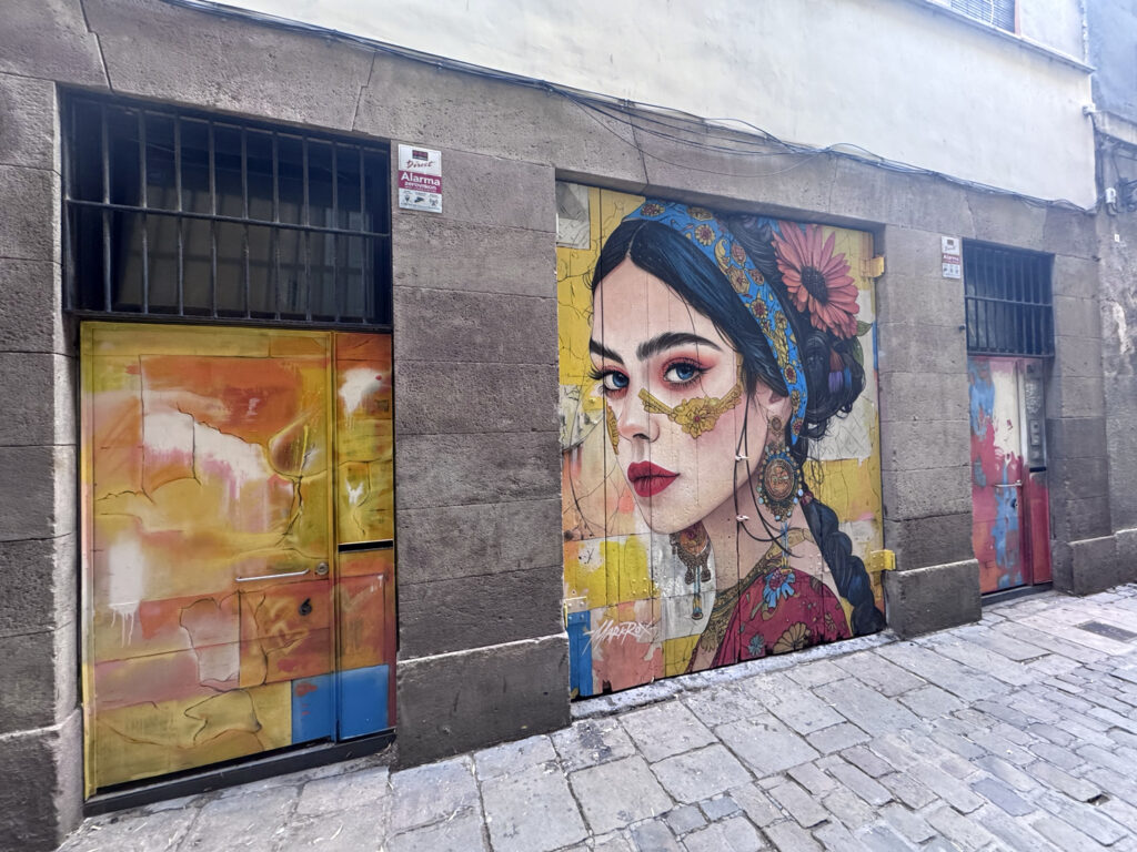 Mark Rox arte urbano en Barcelona Barri Gòtic