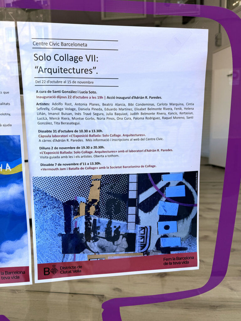 Solo Collage Exposición colectiva en barcelona 2026